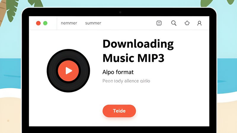 Смартфон с наушниками и летними аксессуарами для подготовки плейлиста MP3 к поездкам от Топс Файлы